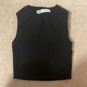 Zara Cropped muscle tank